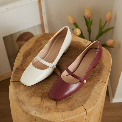 Vintage Mary Jane Thick Heel by Valentina Lo Bello