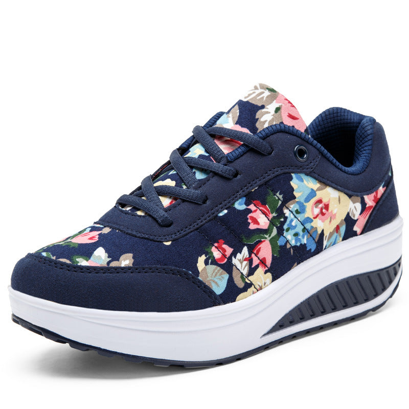 Sneakers traspiranti Valentina Lo Bello in tela floreale