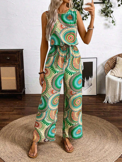 Tuta intera senza maniche con stampa boho di Valentina Lo Bello