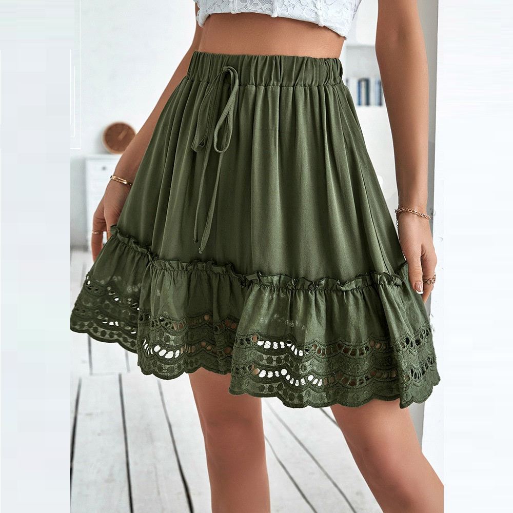 Elegante gonna patchwork in pizzo di Valentina Lo Bello