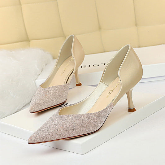 Elegant Color Block Heels by Valentina Lo Bello