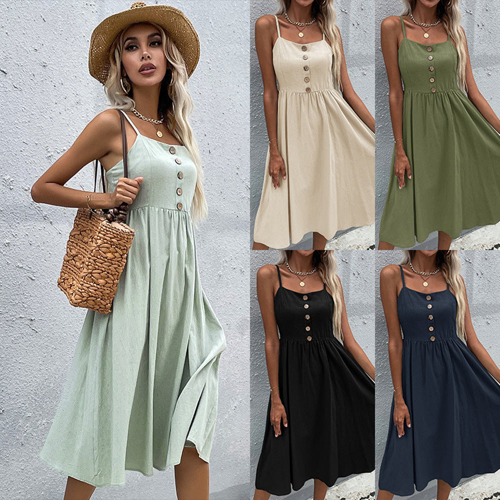 Chic Midi Sundress Valentina Lo Bello Summer Collection