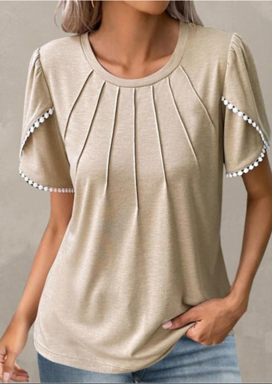 T-shirt estiva chic con maniche a tulipano di Valentina Lo Bello