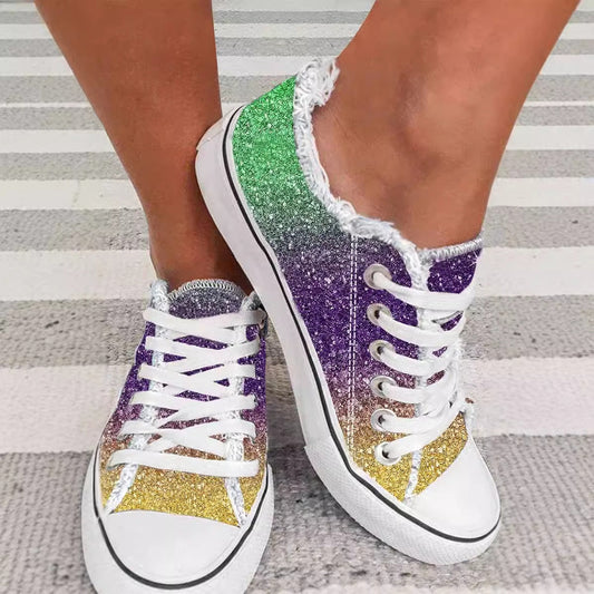 Gradient Canvas Sneakers by Valentina Lo Bello