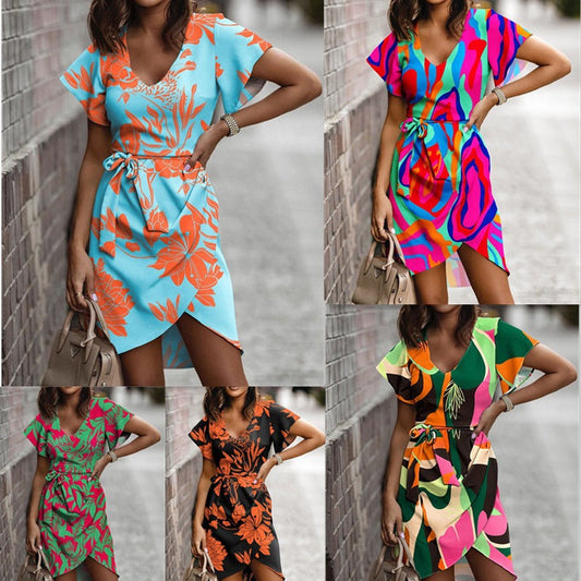 Vibrant Print Valentina Lo Bello Summer Commuter Dress
