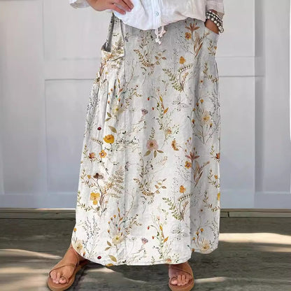 Retro Floral Valentina Lo Bello Everyday Pocket Skirt