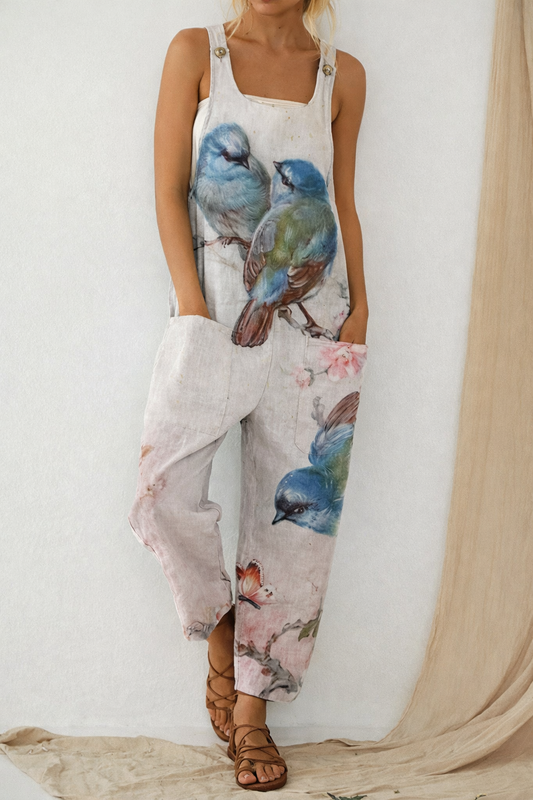 Pantaloni da tuta larghi con stampa artistica Valentina Lo Bello