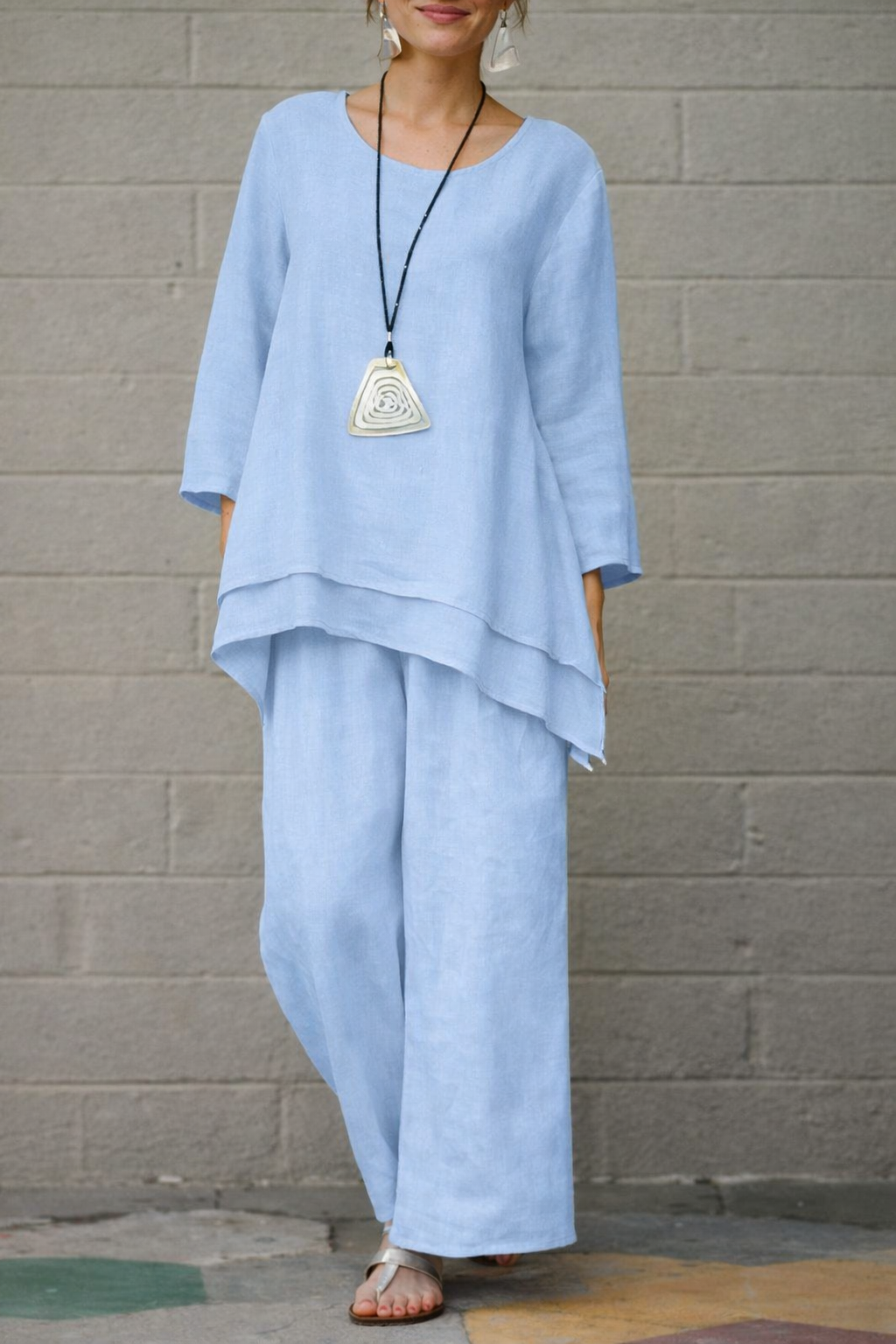 Outfit in cotone e lino di Valentina Lo Bello ispirato a Pinterest