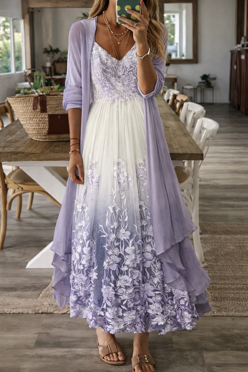Abito estivo con bretelle Swing floreale Valentina Lo Bello