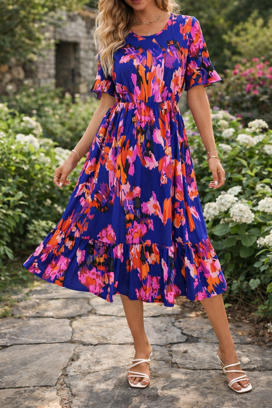 Abito estivo midi floreale Valentina Lo Bello