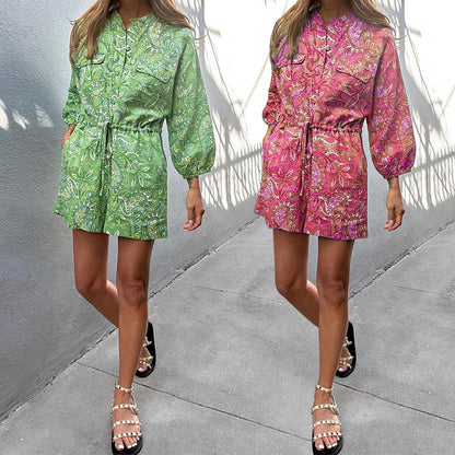 Vibrant Print Valentina Lo Bello Summer Romper