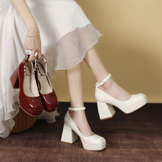 Chic Block Heel Pumps Valentina Lo Bello High Heels
