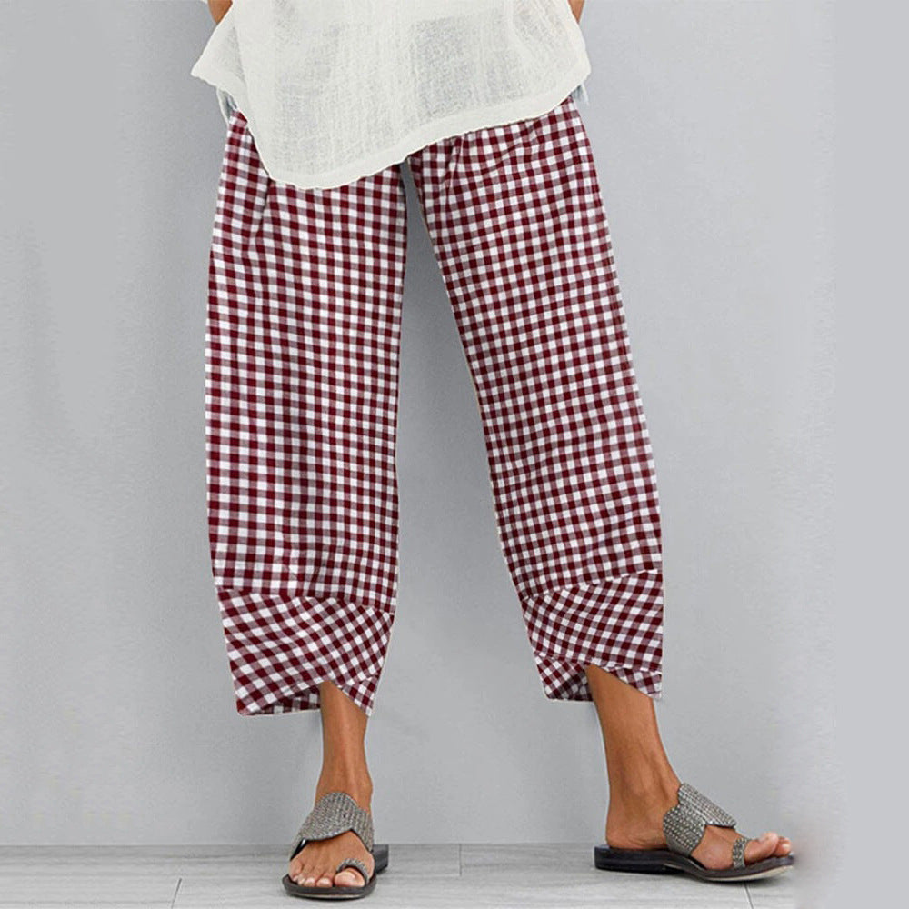 Versatili pantaloni cropped a quadri di Valentina Lo Bello