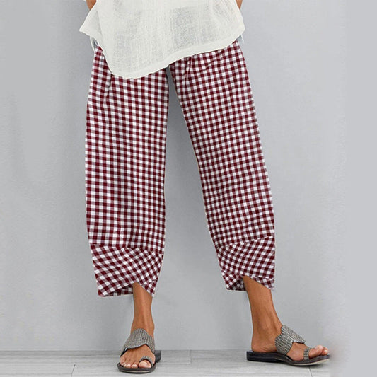 Versatili pantaloni cropped a quadri di Valentina Lo Bello