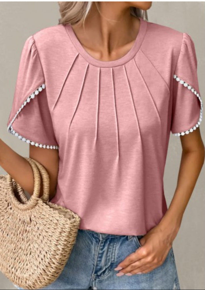 T-shirt estiva chic con maniche a tulipano di Valentina Lo Bello
