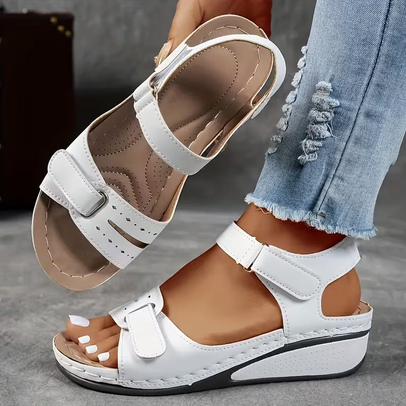 Sandali con zeppa comfort Valentina Lo Bello con cinturino Perfect-Fit