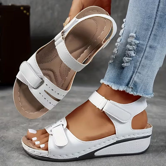Sandali con zeppa comfort Valentina Lo Bello con cinturino Perfect-Fit