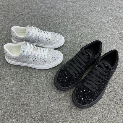 Rhinestone Suede Sneakers by Valentina Lo Bello
