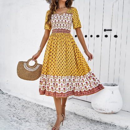 Abito midi estivo in stile boho di Valentina Lo Bello