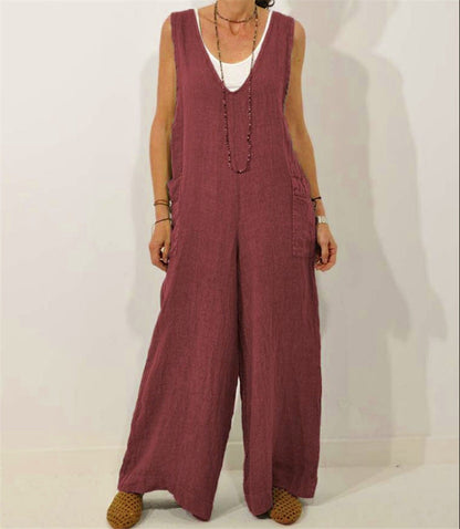 Relaxed V-Neck Cotton Jumper by Valentina Lo Bello