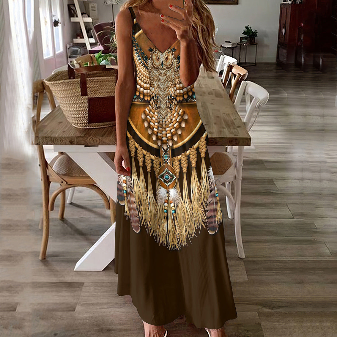 Abito lungo estivo in stile boho di Valentina Lo Bello