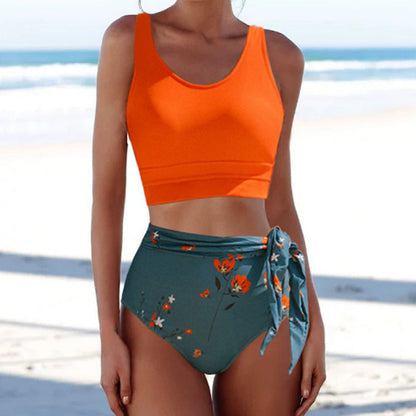 Costume da bagno bikini a due pezzi con stampa floreale Valentina Lo Bello