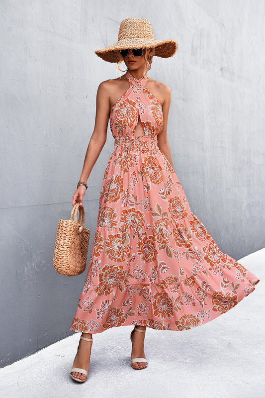 Elegante abito senza schienale con scollo all'americana di Valentina Lo Bello