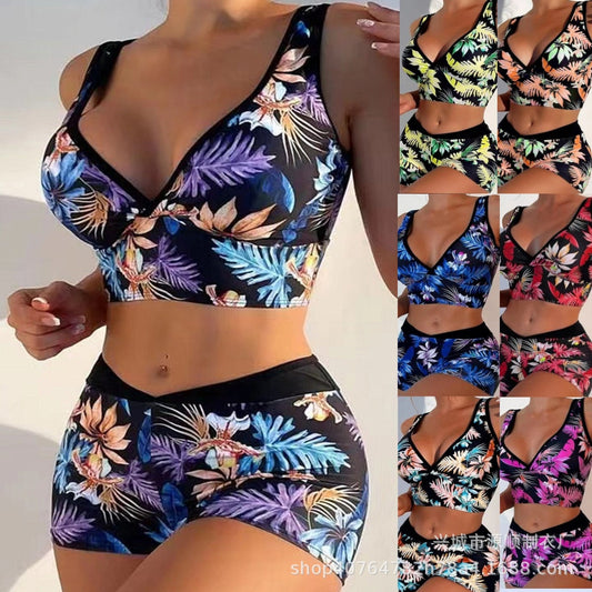 Vibrant Printed Boxer Bikini by Valentina Lo Bello