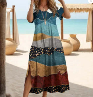 Elegant Slit Maxi Dress by Valentina Lo Bello